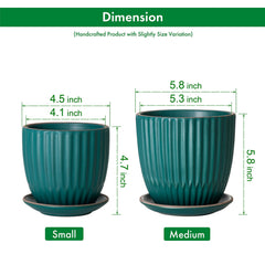 D'vine Dev side profile showing drainage hole and detachable saucers for clean surfaces