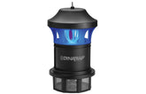 DynaTrap DT1775 front view showing unit and quiet operation benefit