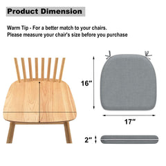 DYTXIII cushion tied to a patio chair showing secure fit and stability