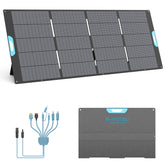 E-POWO folded 400W panel briefcase view for easy transport and storage