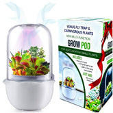 E SUPEREGROW frontal view showing terrarium and clear dome for healthy display