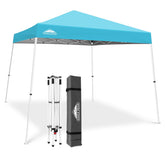 EAGLE PEAK front packaging showing tent benefits and color