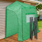 EAGLE PEAK front lean-to view showing compact footprint and easy access benefits