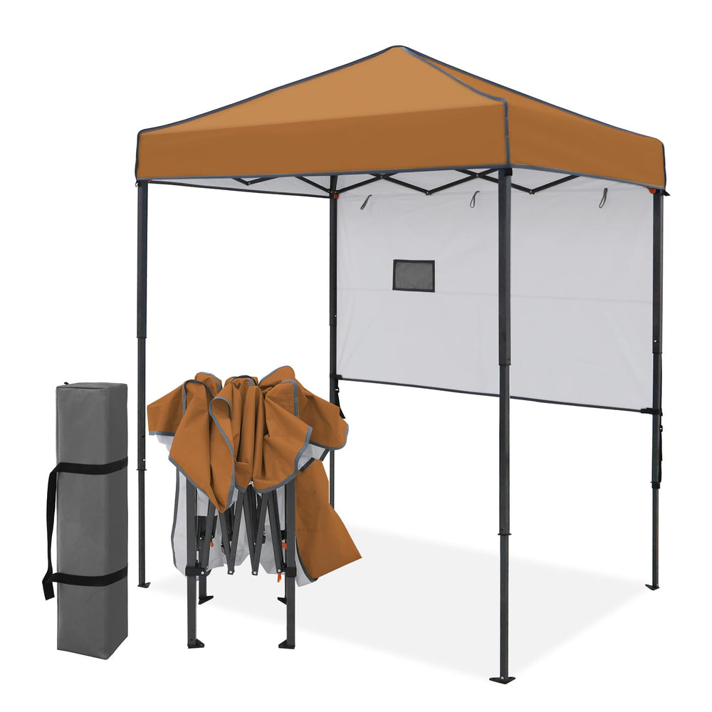 EAGLE PEAK front view of canopy showing coverage and quick setup benefit