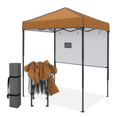 EAGLE PEAK front view of canopy showing coverage and quick setup benefit