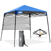 EAGLE PEAK front view showing open canopy and roomy shaded area benefit