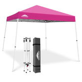 EAGLE PEAK front view showing pink canopy and sheltering benefit