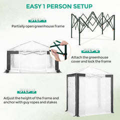 EAGLE PEAK interior with shelving to maximize planting organization
