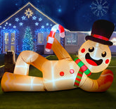 EAONE front view of 10ft gingerbread man showing festive design and curb appeal