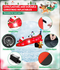 EAONE internal LED lights glowing at night for attractive holiday illumination