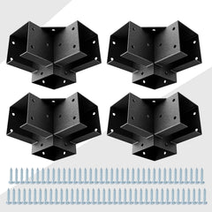 Eapele bracket front view showing 3-way 90° design and durable finish