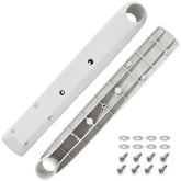 Earthtec deck support front view showing mount and stability benefits