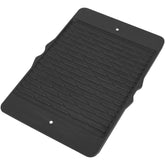 EasiBBQ cast iron griddle front view showing sturdy construction and fit