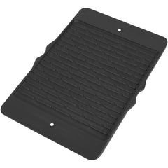 EasiBBQ cast iron griddle front view showing sturdy construction and fit