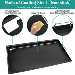 EasiBBQ griddle installed in Nexgrill demonstrating direct heat advantage