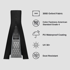 EAST OAK metal zipper and drawstring detail for secure, easy installation