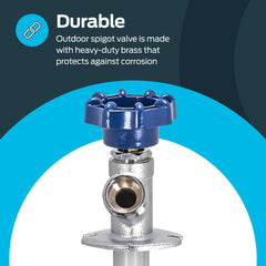 Eastman image of 1/2" MIP and 1/2" sweat connections for easy plumbing hookup