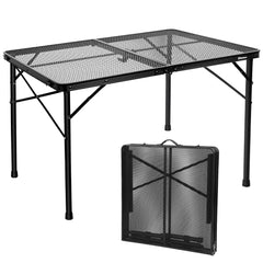 E EASTSTORM folded table with handle for easy transport and storage