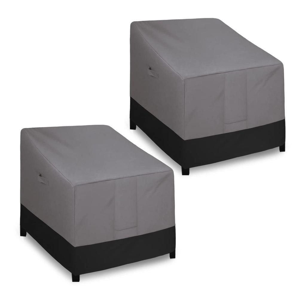 Easy-Going front view showing two chair covers protecting furniture