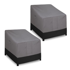 Easy-Going front view showing two chair covers protecting furniture