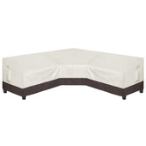 Easy-Going front view showing full V-shaped cover protecting sectional