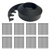 EasyFlex front coil packaging showing 75-foot black edging, professional curb appeal
