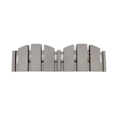 EasyFlex front view of gray Adirondack edging kit showing neat border and benefit durability