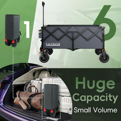 EAYNON folded compact in car trunk for convenient storage and portability
