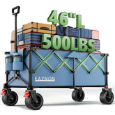 EAYNON front view of extended wagon showing large cargo capacity and easy loading