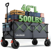 EAYNON front view of wagon unfolded showing large capacity and sturdy frame