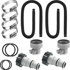 EBOOT front view of 1.5-inch 59-inch hose kit showing parts and benefits