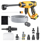 Ecarke front view of tool showing controls and compact design benefit portability