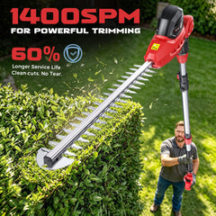 Ecarke telescopic pole fully extended to 9 ft for ladder-free reach