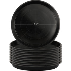Eccliy front view of 12-pack 16 inch saucers protecting floors