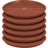 Eccliy front view of 23-inch saucer showing size and durable rim benefit