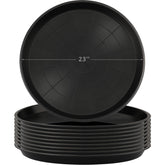 Eccliy front view of 23-inch saucer protecting floor