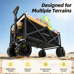 EchoSmile folded wagon compact in trunk offering easy storage and transport