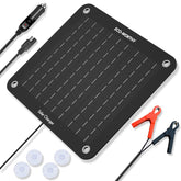 ECO-WORTHY front view of 10W panel showing compact design and easy mounting benefit
