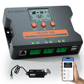 ECO-WORTHY front panel showing ports and buttons for easy control