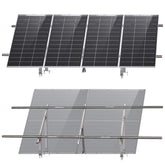 ECO-WORTHY front packaging showing complete ground mount kit and components