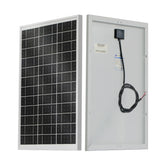 ECO-WORTHY front view of panel showing solar cells and compact design for portable charging