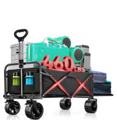 Ecogou wagon front view showing roomy cargo and quick access pockets for convenience