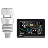 ECOWITT WS3900 console front view showing clear color display and benefits