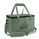 EddHomes front view of resting bag showing roomy capacity and secure closure