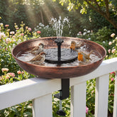 Edenseelake front view of deck-mounted bird bath showing easy installation benefit