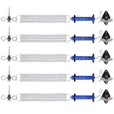 EFencSolv kit front view showing all five gate assemblies and hardware for quick setup