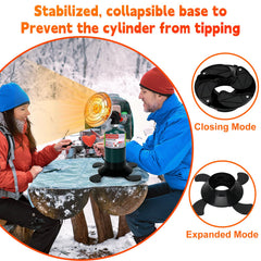 EffiMate folded base with storage case protecting head for travel