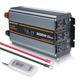 EFFORTWAY inverter front panel showing outlets and LED indicators for quick use