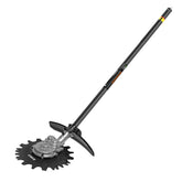 EGO Power+ rotocut front view showing attachment and benefit of precise edges