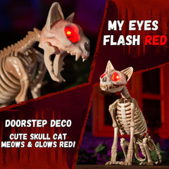 ELAMAS red eyes lit up at night creating a visible spooky effect